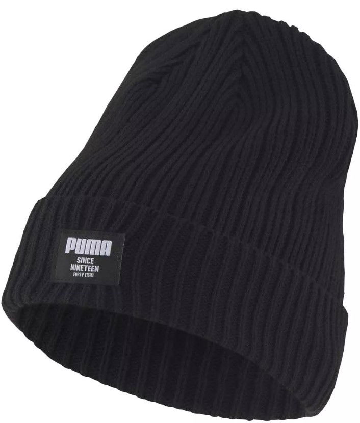 Kapica Puma Puma Ribbed Classic Beanie Crna | 02283101
