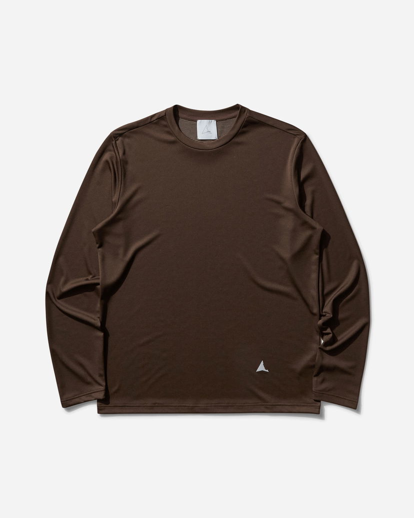 Majica kratkih rukava ROA Fireflies Longsleeve Base Layer Smeđa | RBMW0388WO19 BRW0003
