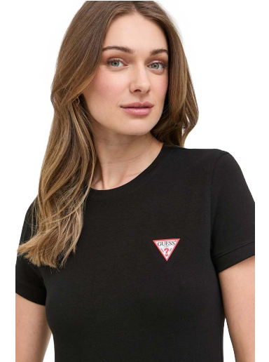 Majica kratkih rukava GUESS Mini Triangle Tee Crna | W2YI44.J1314