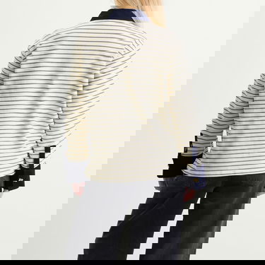 Polo majica GANNI GANNI Piquet Jersey Polo Shirt Bež | T4215-135, 3