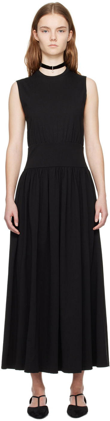 Haljina TOTEME Sleeveless Midi Dress Crna | 242-WRD1783-FB0093