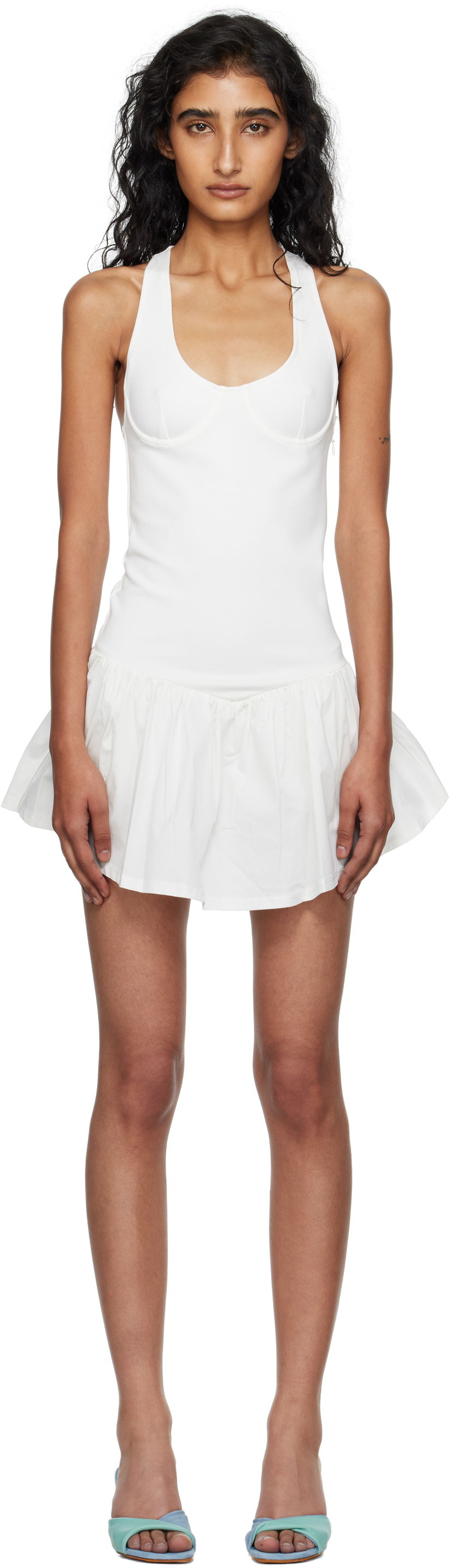Haljina Miaou Miaou Alice Mini Dress Bijela | 5065PONWHT