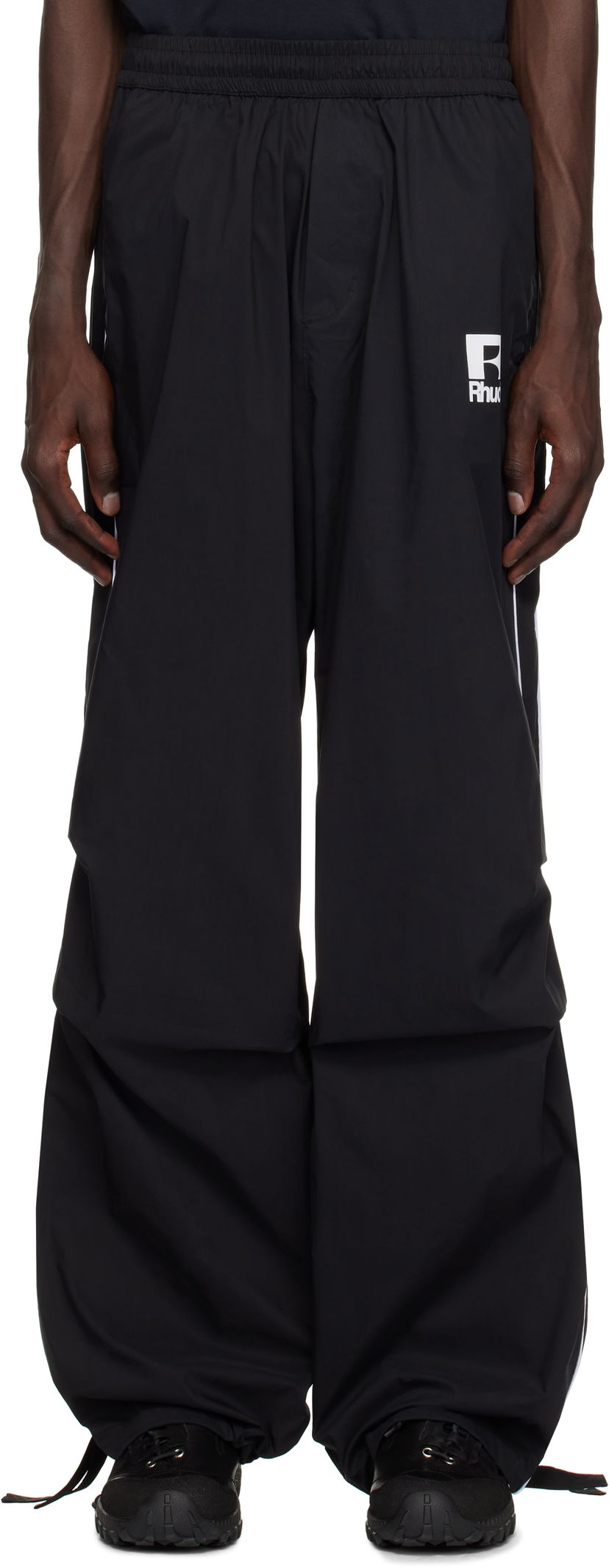 Trenirka Rhude Rhude Piping Parachute Track Pants Crna | RHPS25PA02005