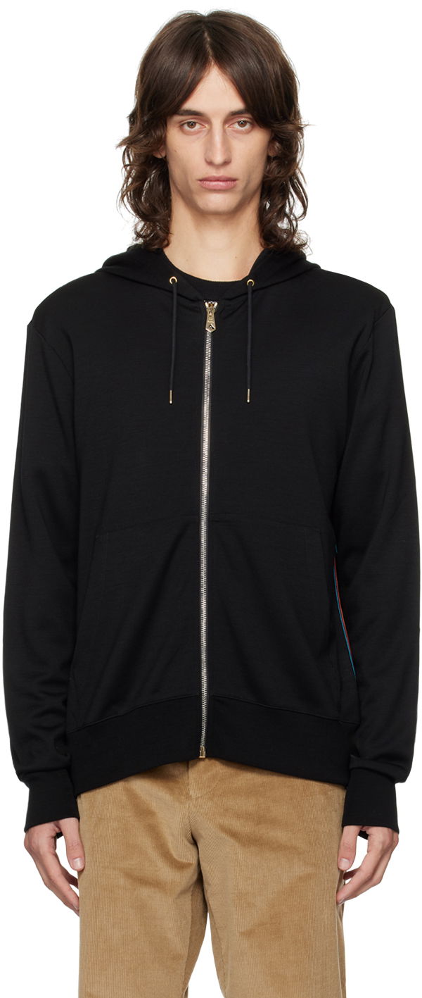 Dukserice Paul Smith Paul Smith Signature Stripe Zip Hoodie Crna | M1R-300S-H00035-79