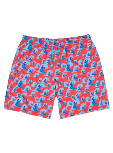 Kupaći kostimi Happy Socks Wave Long Swim Shorts Višebojno | WVE123-2900