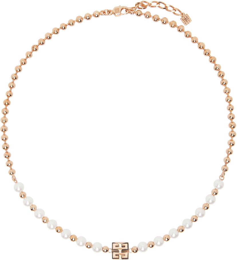 Ogrlica Givenchy 4G Pearl Necklace Metalik | BF00R8F03U645