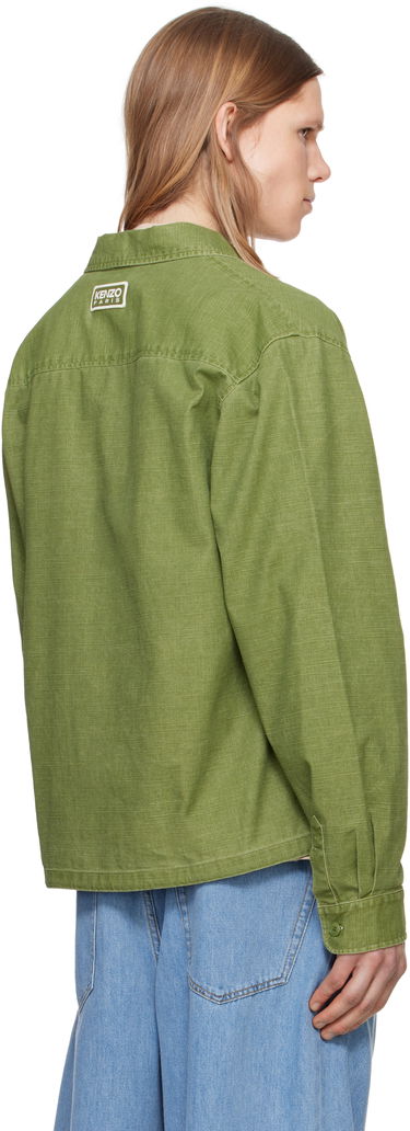 Košulja KENZO Kenzo Paris Pocket Overshirt Zelena | FF55CH5339GD, 2