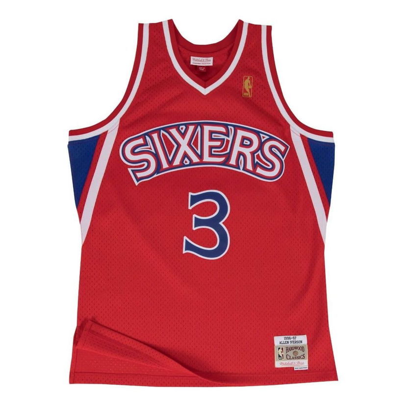 Dres Mitchell & Ness Philadelphia 76ers 'Allen Iverson' Swingman Jersey Crvena | AJY4CP19161-P76SCAR96AIV