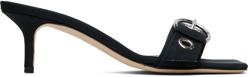 Njega cipela Aeyde Aeyde Ilvy Eyelet Grosgrain Mules Crna | A11-HS-GAIS55TB188-SS25-800-069