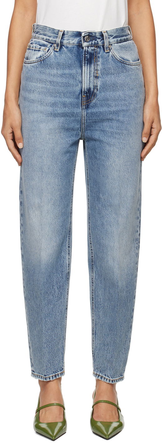 Jeans TOTEME TOTEME Tapered Leg Jeans Plava | 223-231-741