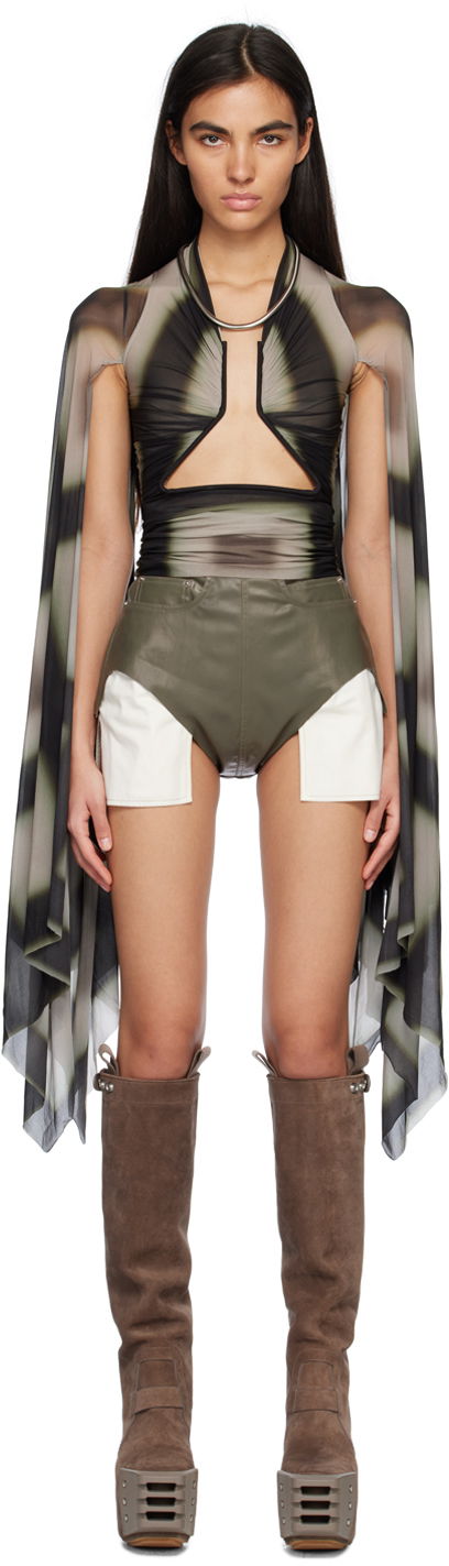 Body Rick Owens Rick Owens Flagsleeve Prong Sleeveless Blouse Zelena | RP01C5229 BZP2
