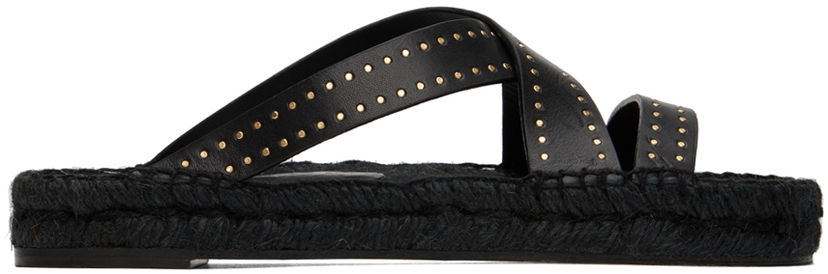 Njega cipela ISABEL MARANT Isabel Marant Ika Espadrille Crisscross Sandals Crna | 23PEP0004FA-A1C69S