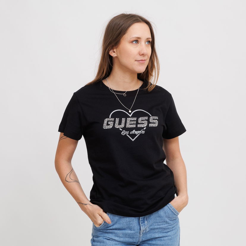 Majica kratkih rukava GUESS Guess Narciso T-Shirt Crna | V5GI10K9RM1-JBLK