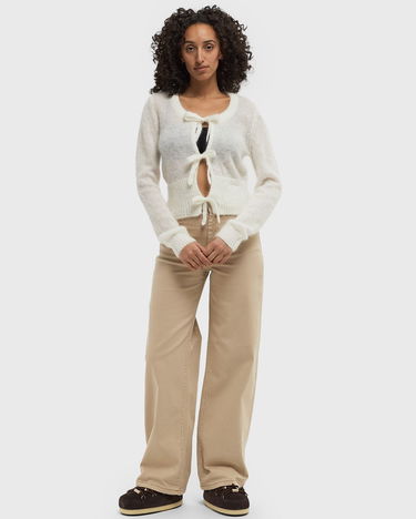 Džemper GANNI Tie String Light Mohair Cardigan Bijela | K2343-135, 1