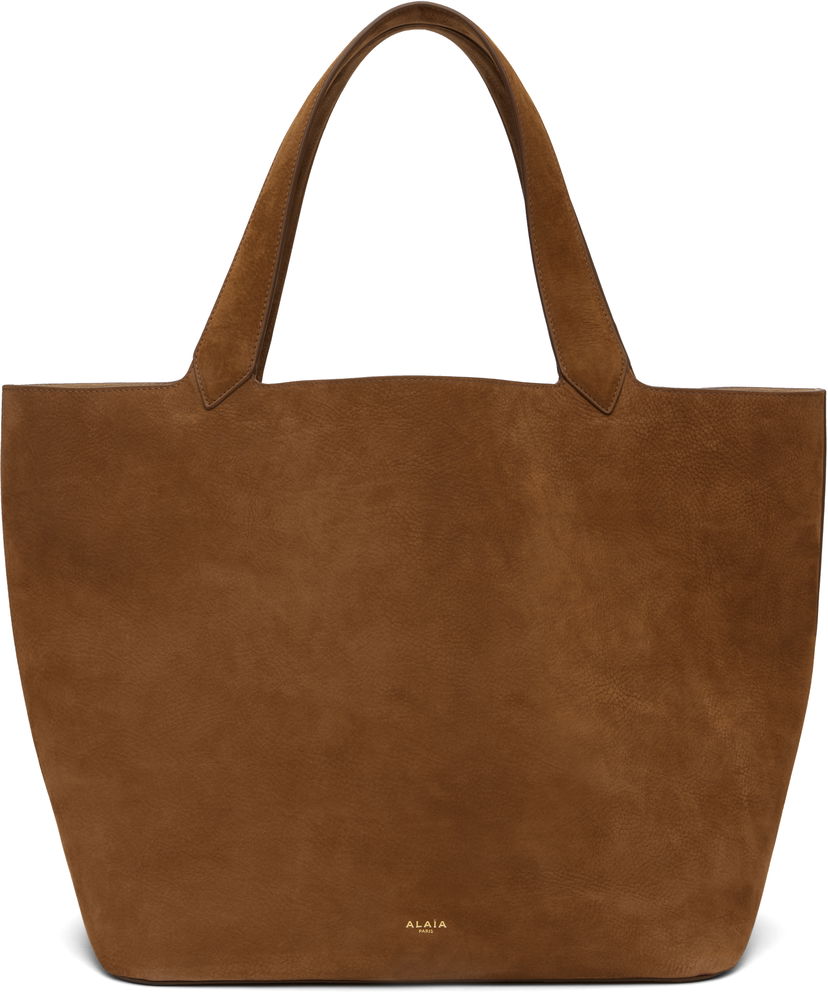 Tote bag Alaïa ALAÏA 'Le Cabas' Suede Tote Smeđa | AA1S15042CA214
