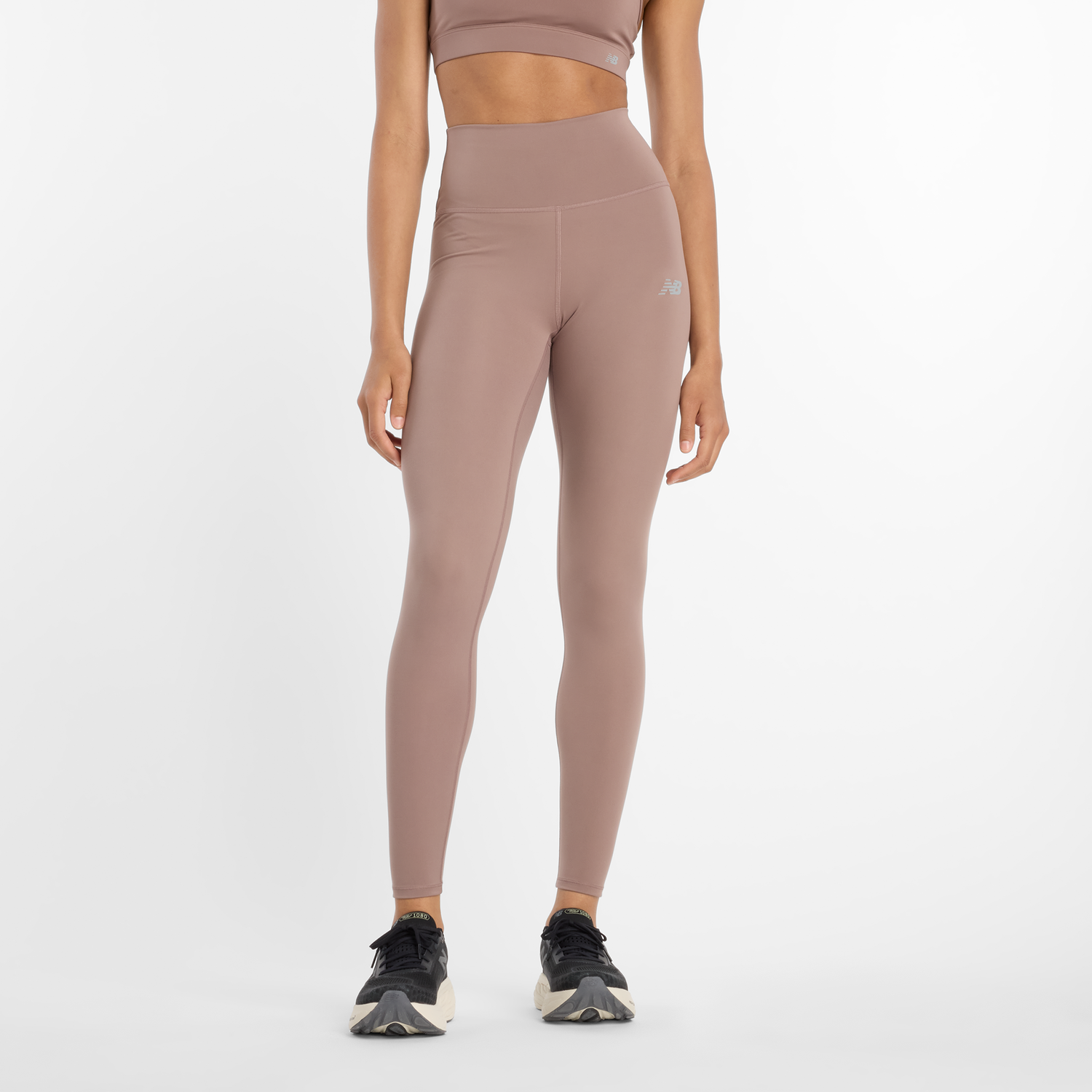 Tajice New Balance High-Waisted Performance Leggings Bež | NBWP51126EAS, 0