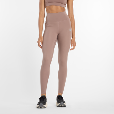 Tajice New Balance High-Waisted Performance Leggings Bež | NBWP51126EAS, 0