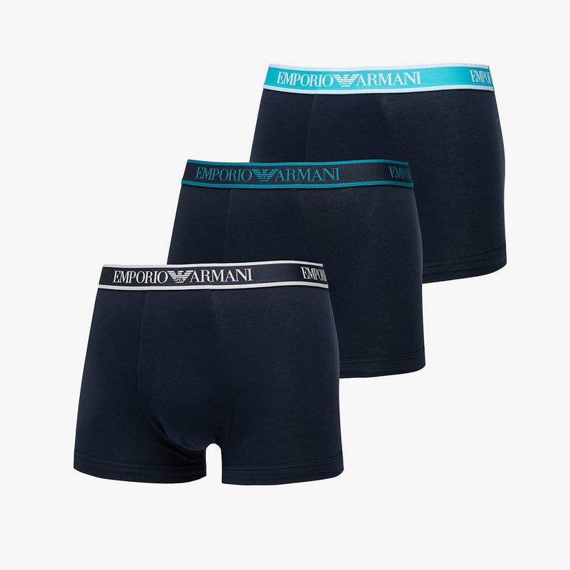 Bokserice Emporio Armani EA7 3-Pack Trunk Blue Crna | EM000259AF10779MB139