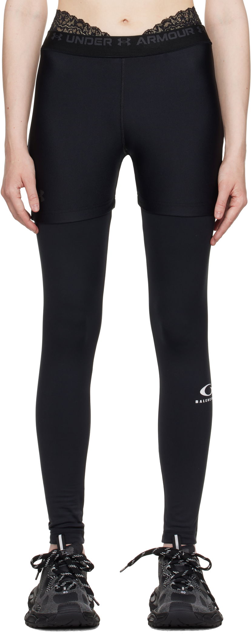 Tajice Balenciaga Under Armour Edition Layered Leggings by Balenciaga Crna | 815860 TRVY2