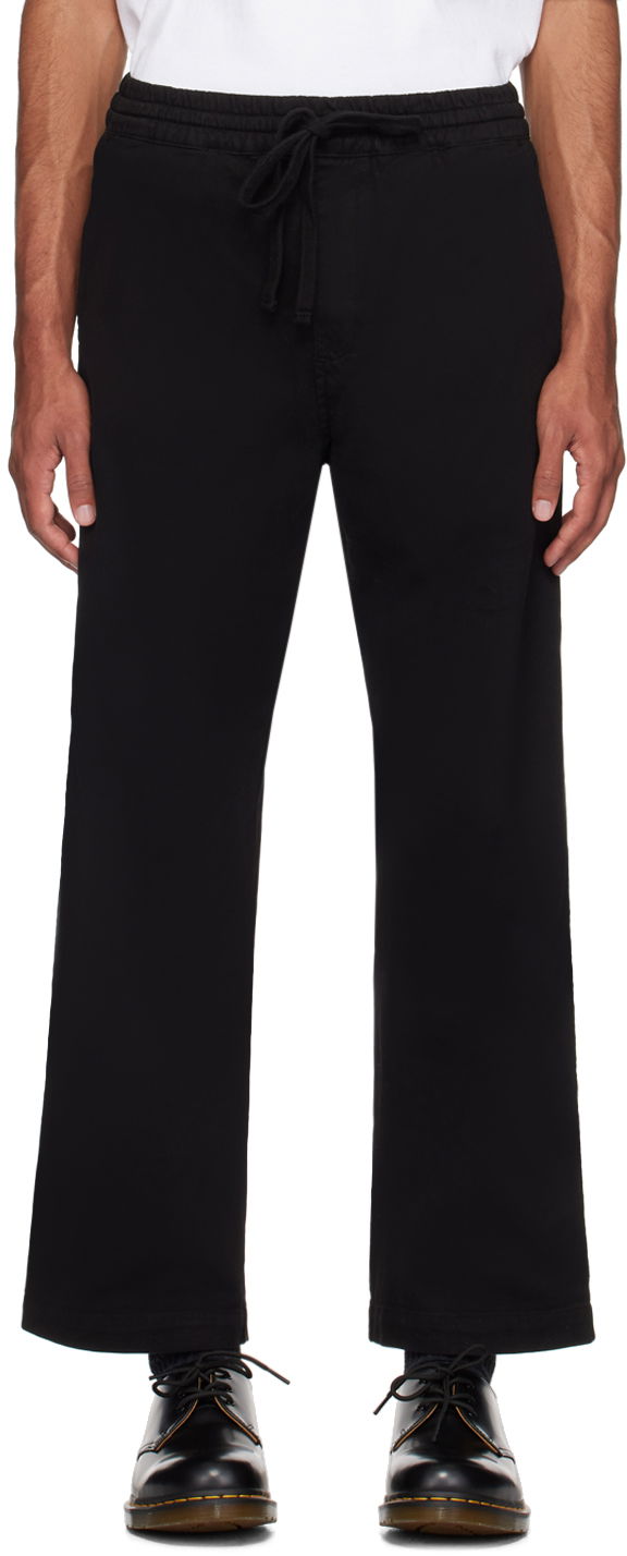 Hlače Carhartt WIP Relaxed Fit Cotton Twill Trousers Crna | I033585