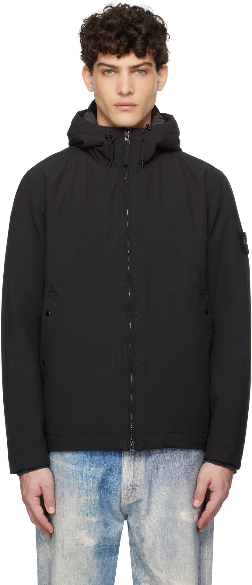 Vjetrovka Stone Island Stone Island Soft Shell Jacket Crna | K1S15 4100047 S0A27