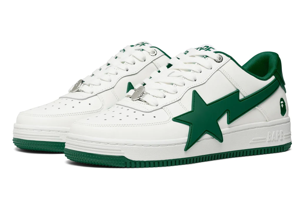 Tenisice i cipele BAPE Bape Sta OS #2 White/Green Bijela | 1K20-191-314-GRN, 1