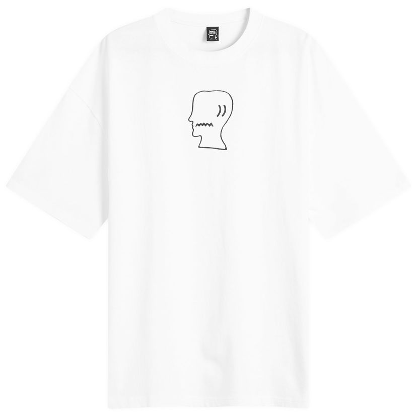 Majica kratkih rukava Brain Dead Brain Dead Logo Head T-Shirt, Size Large Bijela | BDF24T000045-WHT
