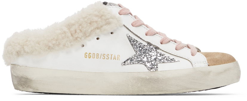 Tenisice i cipele Golden Goose Shearling Super-Star Bijela | GWF00110.F000798.80194