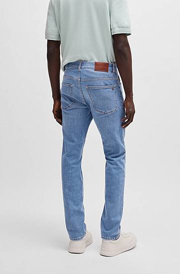 Jeans BOSS Delaware Slim-Fit Soft-Motion Denim Jeans Plava | 50537800, 1