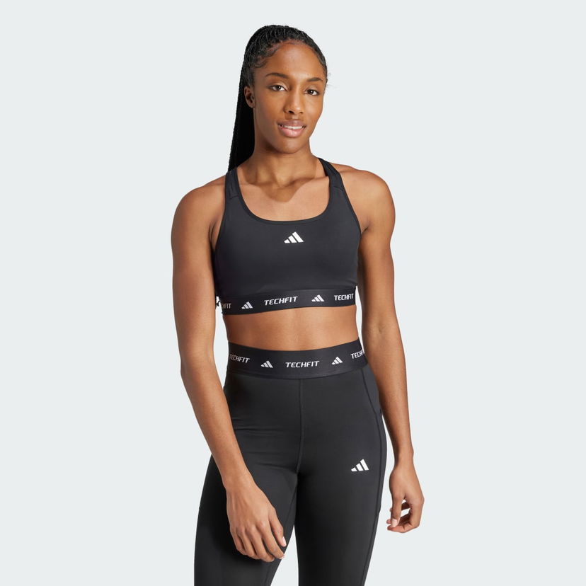 Grudnjak adidas Performance Training Medium-Support Racerback Bra Crna | JG1409