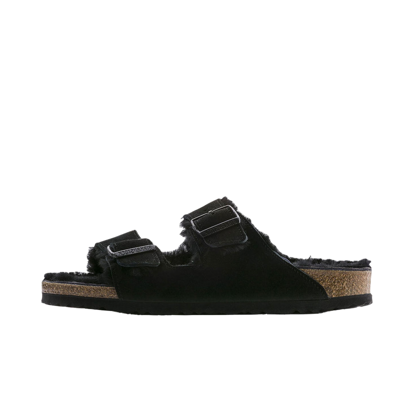 Tenisice i cipele Birkenstock Arizona Shearling Black Narrow Fit Crna | 752663