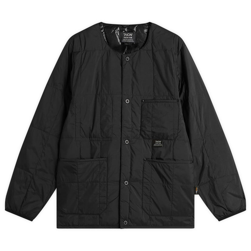 Pernata jakna TAION Work Crew Neck Down Jacket Crna | TAION-104BWK-BLK