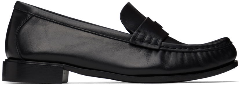 Odjeća Max Mara Max Mara Leather Loafers Crna | 2424526231600