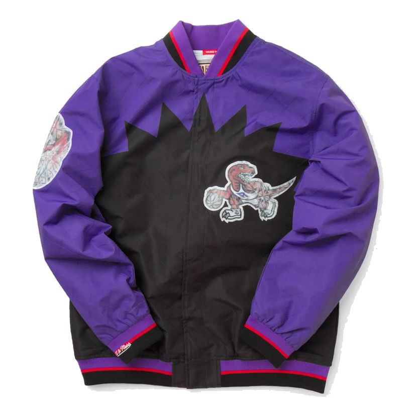 Bomber jakna Mitchell & Ness Mitchell & Ness Raptors Anniversary Warm Up Jacket Ljubičasta | OJBF1201-TRAYYPPPBLCK