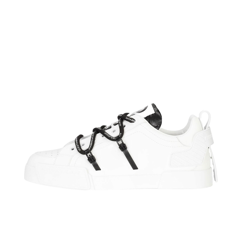 Tenisice i cipele Dolce & Gabbana Portofino Strapped White Black Bijela | CS1783AJ986_89697