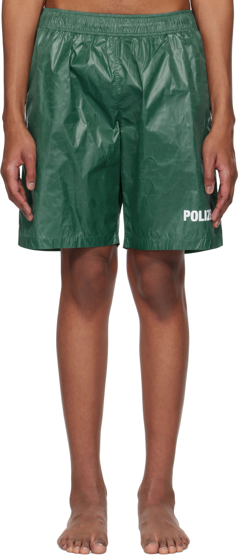 Kupaći kostimi VETEMENTS Vetements Polizei Swim Shorts Zelena | MA66SW110E