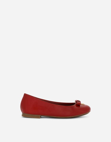 Tenisice i cipele Dolce & Gabbana Dolce & Gabbana Patent Leather Ballet Flats With Metal Dg Logo Crvena | D11141A132887124, 0