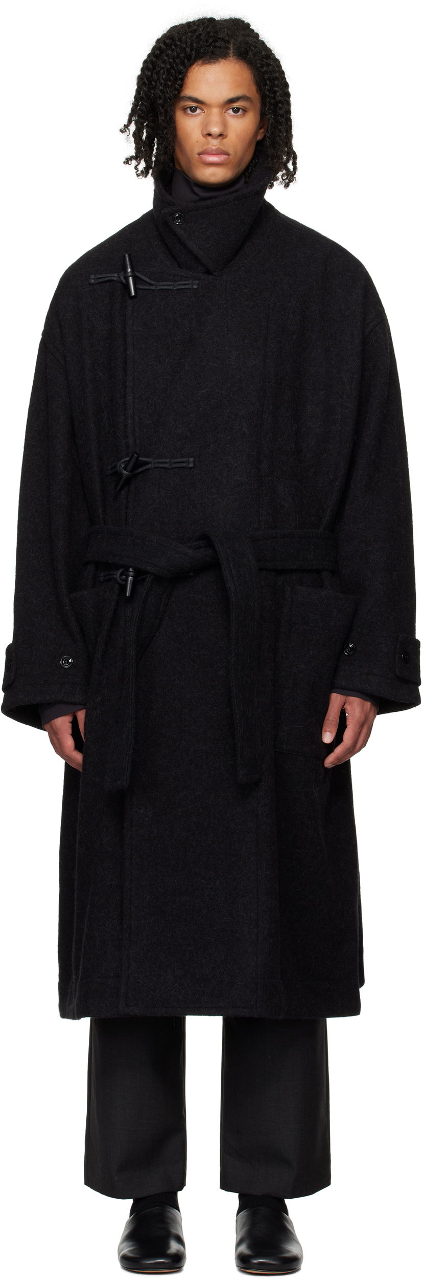 Kaputi LEMAIRE Duffle Overcoat Crna | CO1073 LF504