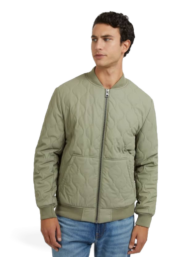 Jakna GUESS Quilted Bomber Siva | M3RL08WBS80