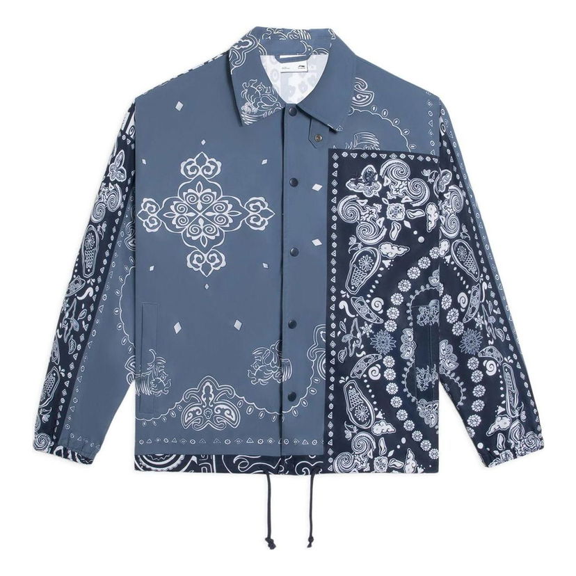 Vjetrovka Li-Ning Paisley Graphic Coach Jacket Plava | AFDS775-5
