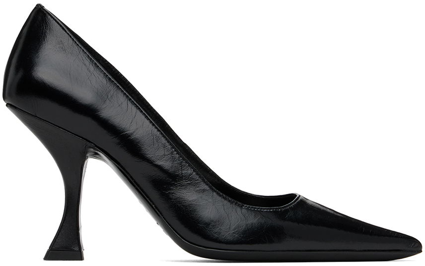 Tenisice i cipele BY FAR Leather Pointed Toe Pumps Crna | 23PFVIVBLCRE, 0