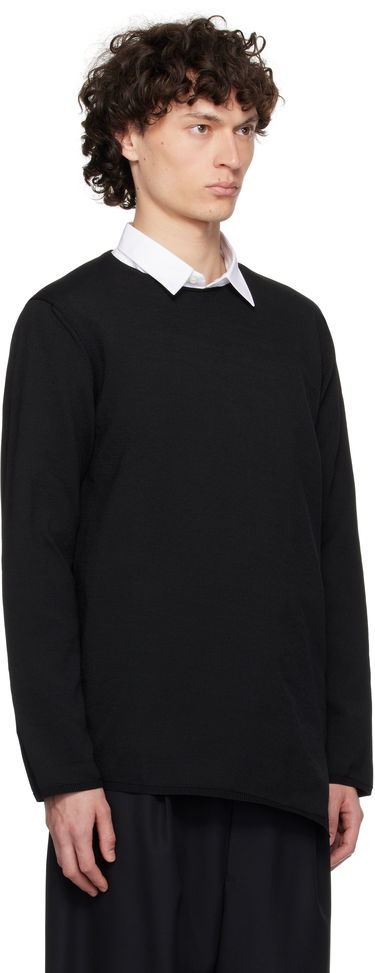 Džemper Comme des Garçons Comme des Garçons Homme Plus Asymmetrical Sweatshirt Crna | PO-N007-S25, 1