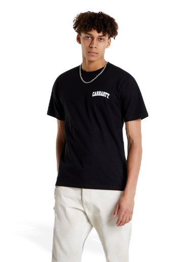 Majica kratkih rukava Carhartt WIP S/S University Script Crna | I028991.0D2XX