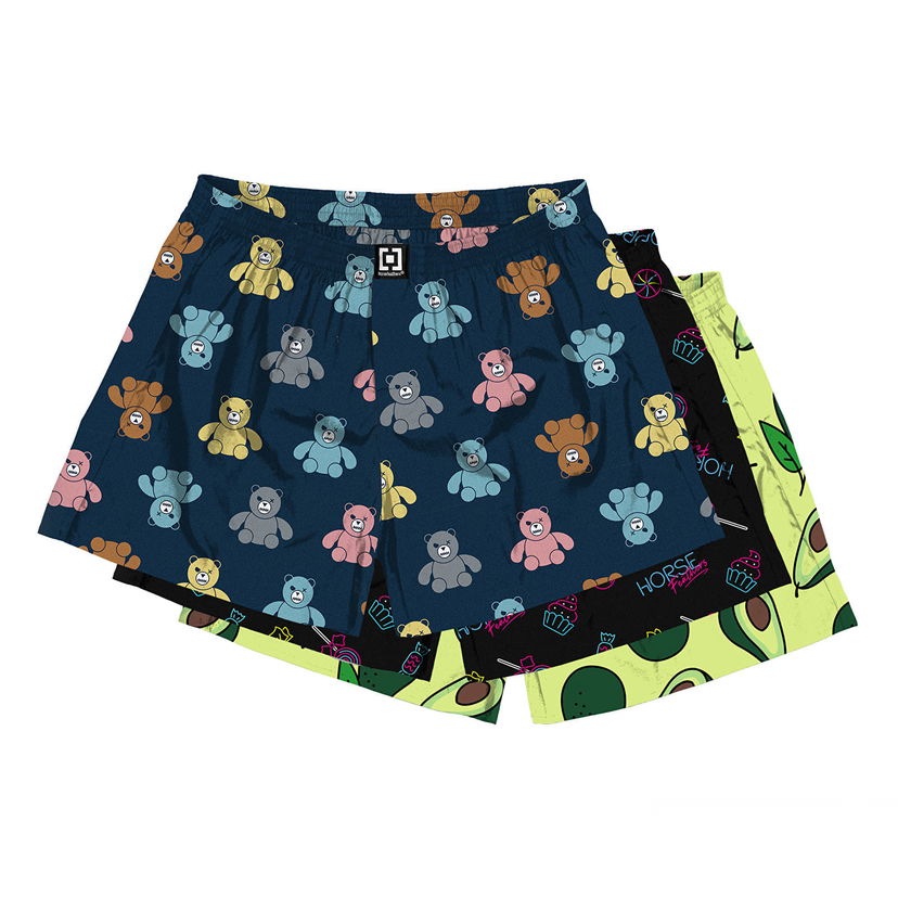 Bokserice Horsefeathers Manny 3-Pack Boxer Shorts Bundle 5 Višebojno | AM165D