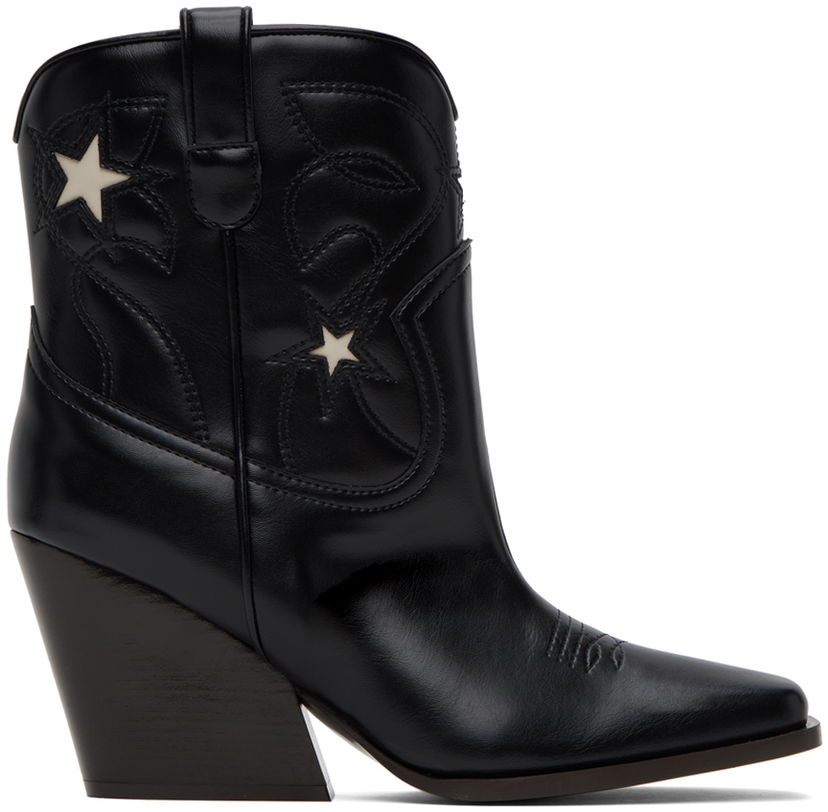 Tenisice i cipele Stella McCartney Alter Mat Star Western Boots Crna | 810260E00122