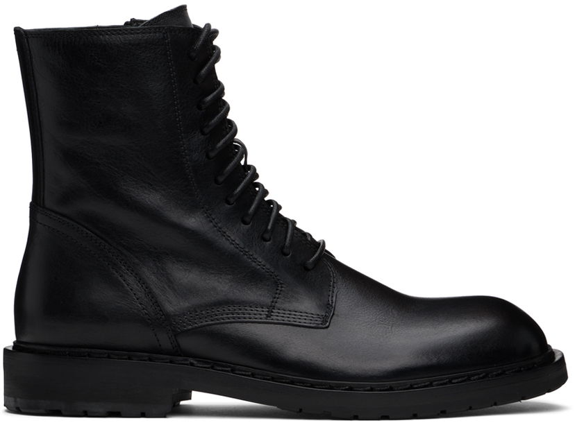 Odjeća Ann Demeulemeester Ann Demeulemeester Danny Leather Boots Crna | 2201-M-C01-380-099