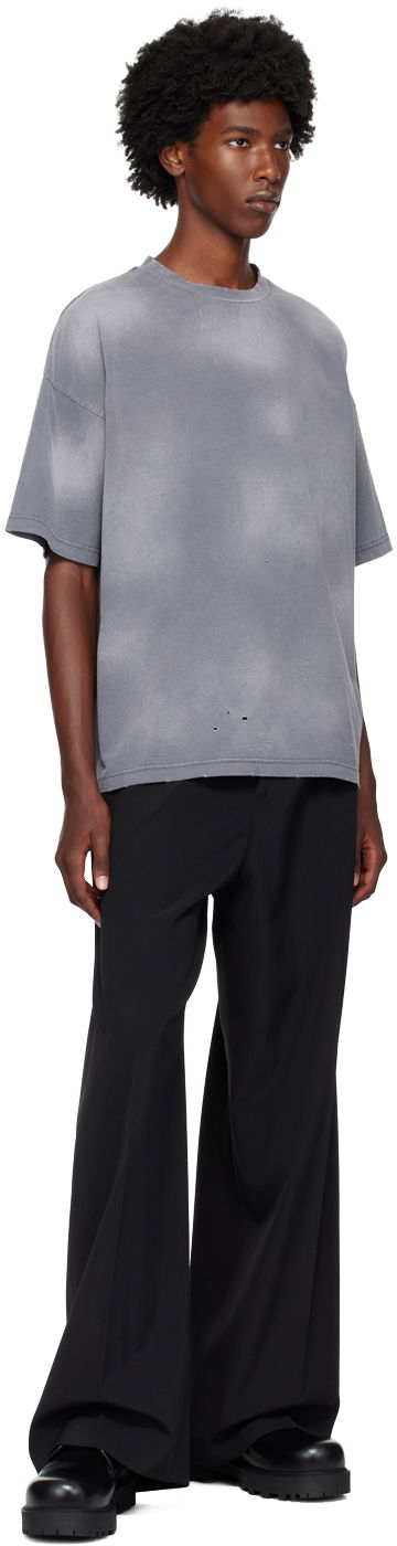 Majica kratkih rukava We11done We11done Distressed T-Shirt Siva | WD-TT2-24-742-U-CH, 3