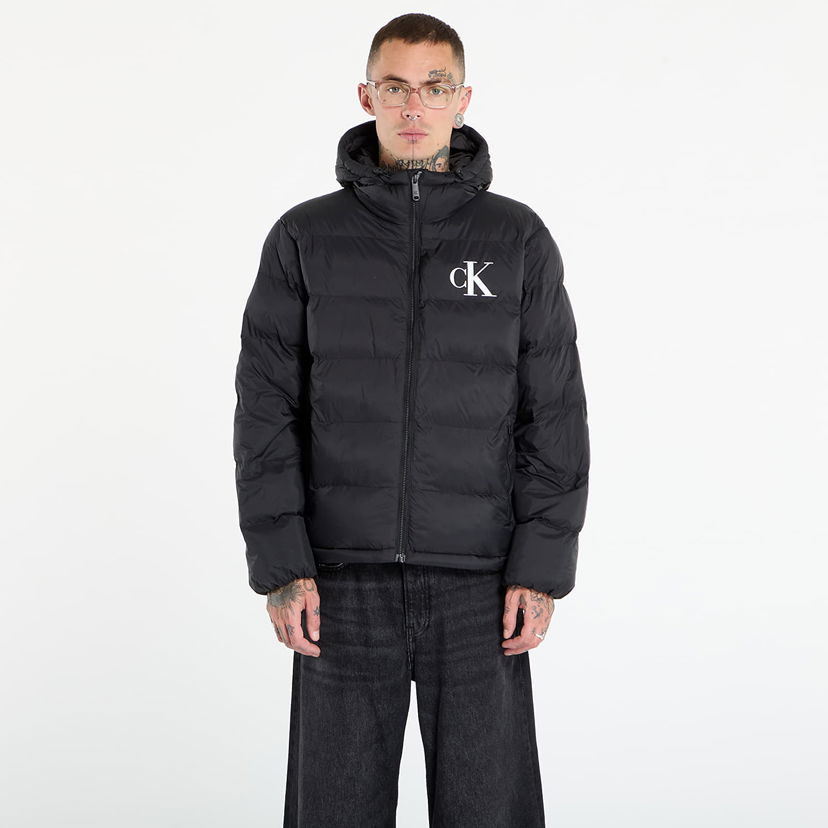 Pernata jakna CALVIN KLEIN Calvin Klein Jeans Monogram Puffer Jacket Crna | LV04RD528G UB1