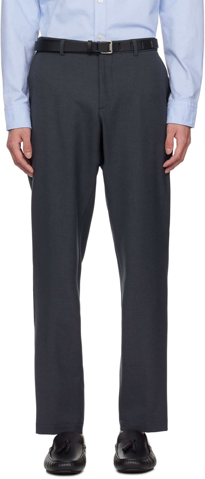 Hlače BOSS BOSS Houndstooth Dressletic Trousers Siva | 50534613