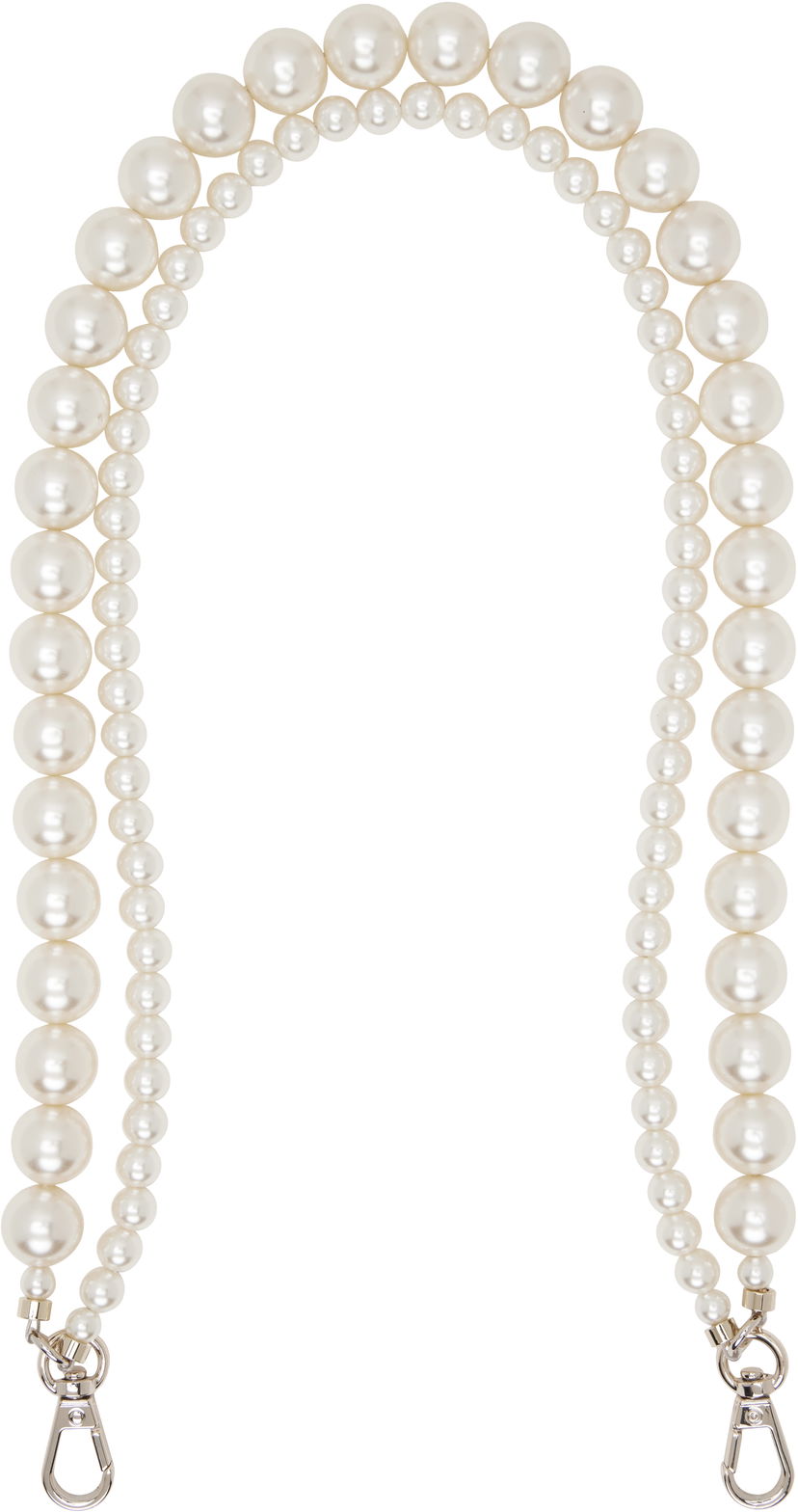 Ogrlica Simone Rocha Simone Rocha Faux-Pearl Bag Strap Bijela | STRAP2 0904
